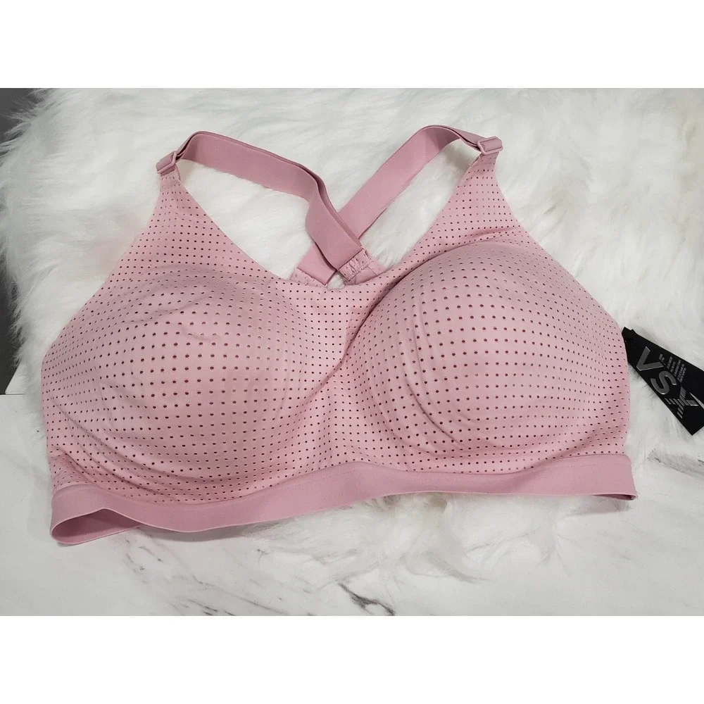 NEW Victoria's Secret VSX Sport Lightweight Mesh Sports Bra Pink Rose 38D